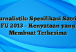 Jurnalistik: Spesifikasi Satria FU 2013 – Kenyataan yang Membuat Terkesima