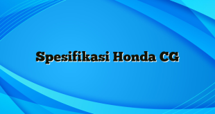 Spesifikasi Honda CG